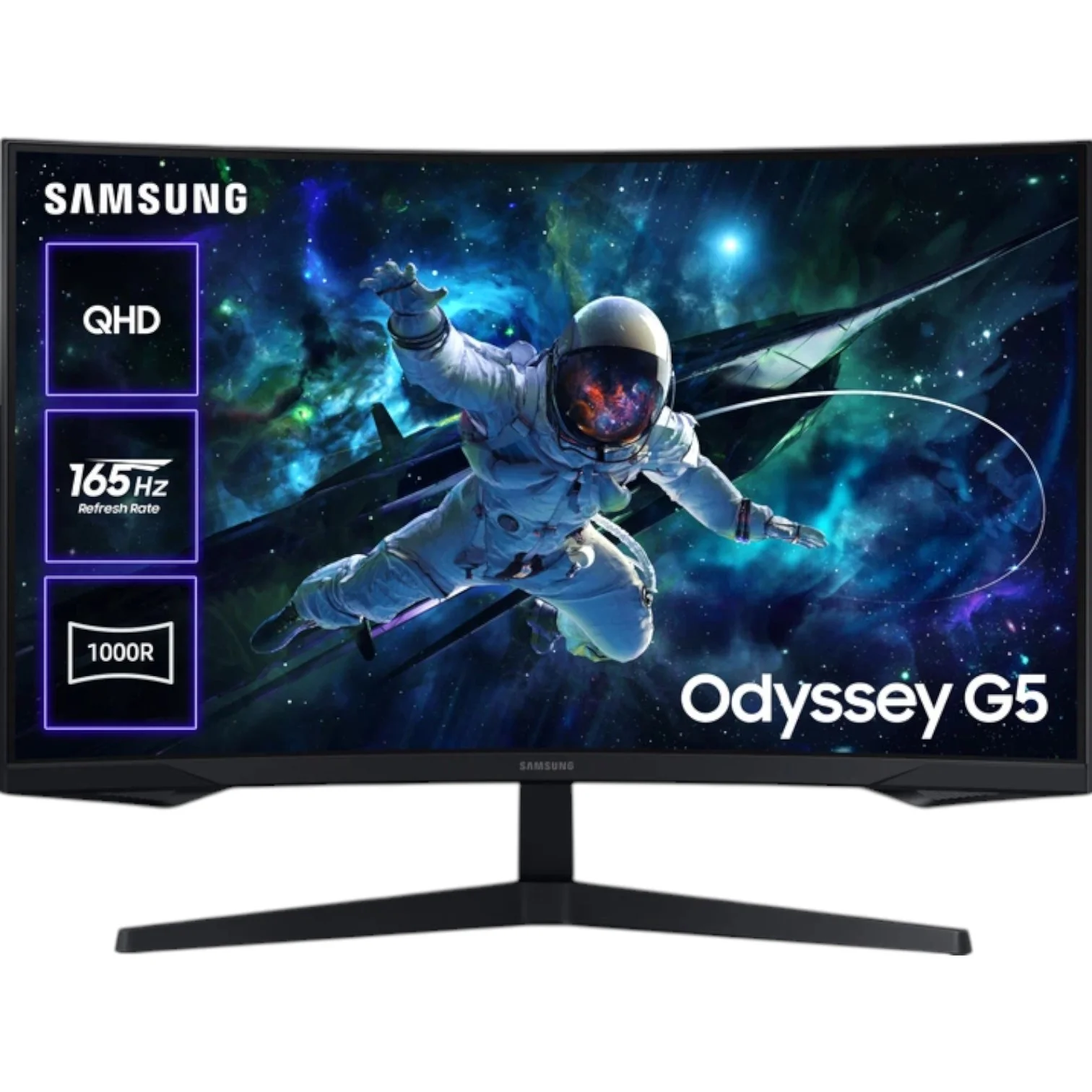 Монітор 32" Samsung Odyssey G5 S32CG550 2K / VA 1000R / 165Hz / 1ms / HDR10 (LS32CG550EIX) Black NEW 00-00014990